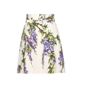 Dolce &Gabbana High Waisted Floral Skirt